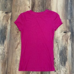 a new day Bright Pink Short Sleeve Top